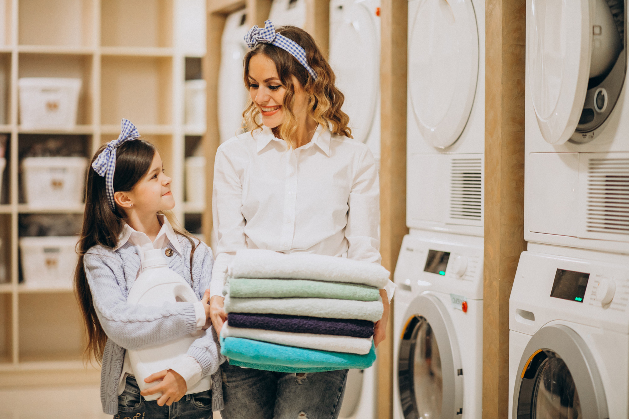 Wash and fold laundry service